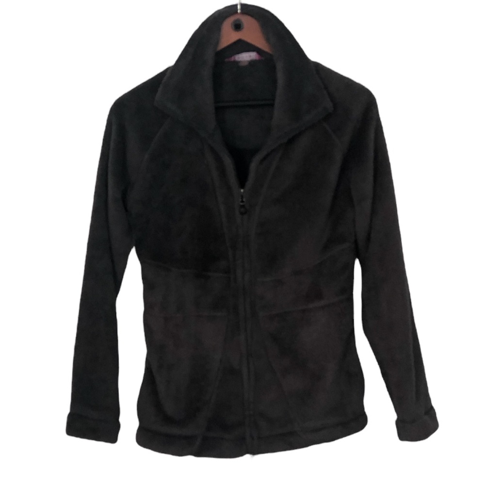 Soybu Women’s Fleece Charcoal Jacket Sz M
